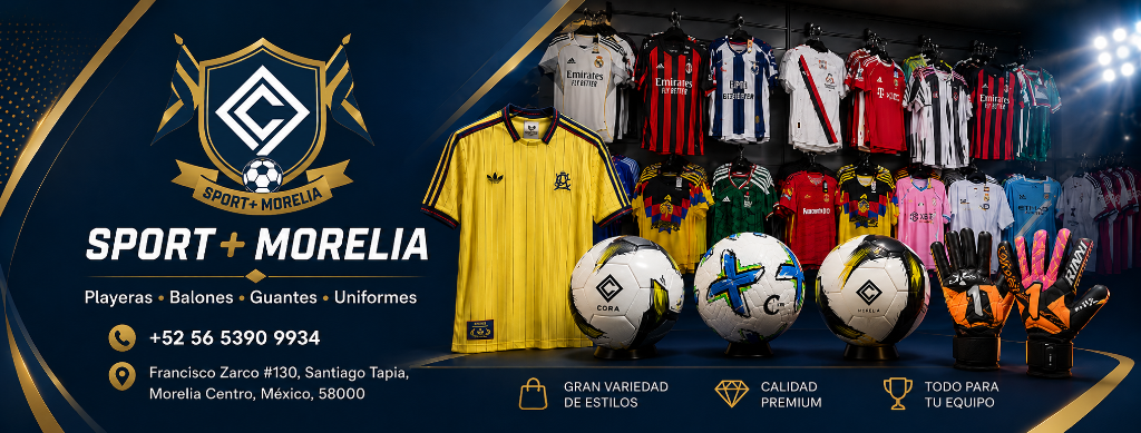 Sport+ Morelia - Playeras, Balones, Guantes, Uniformes